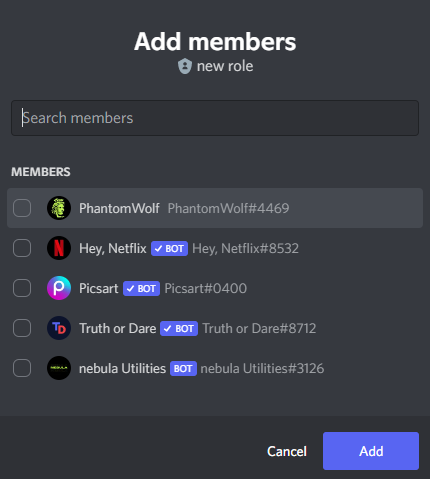 adding members to discord