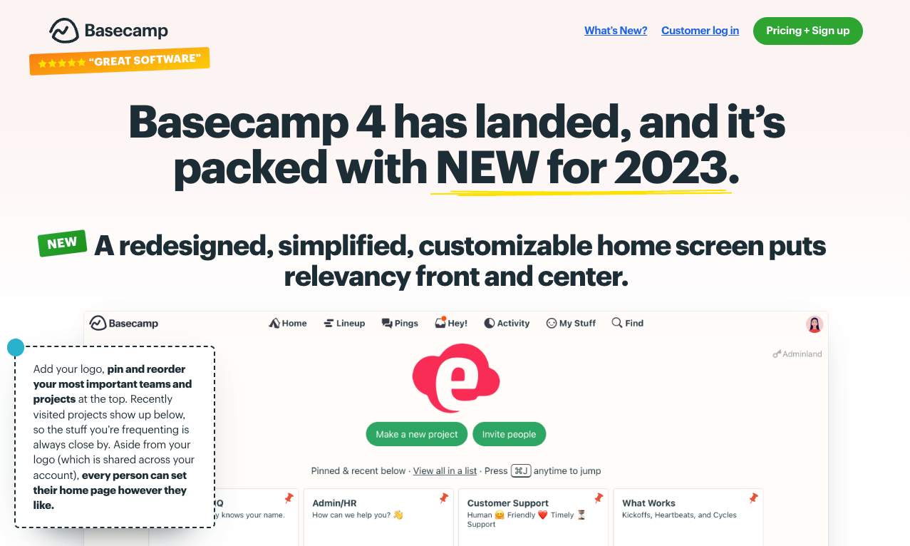 bootstrapped SaaS basecamp pricing page