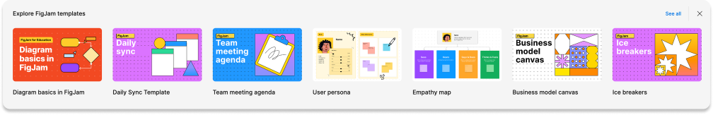 List of 7 FigJam templates