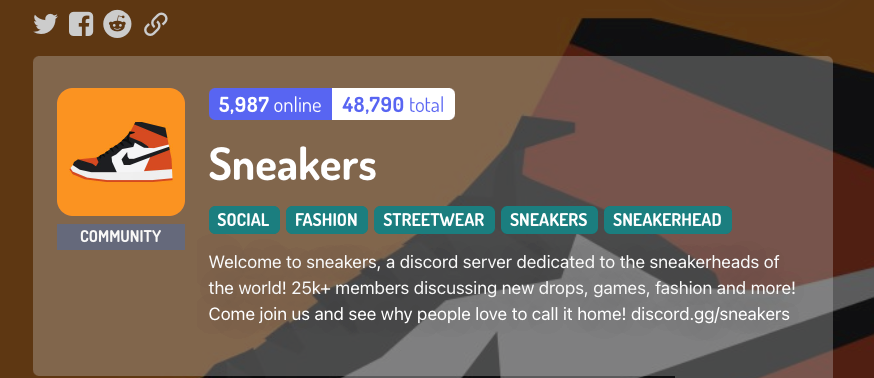 Sneakers Discord Community