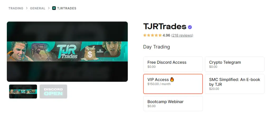 TJRTrades Signup