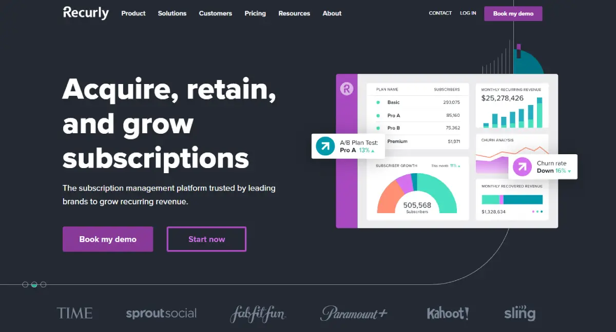 recurly membership management software
