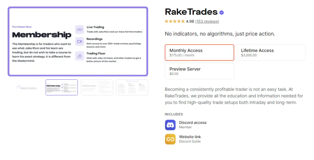RakeTrades packages