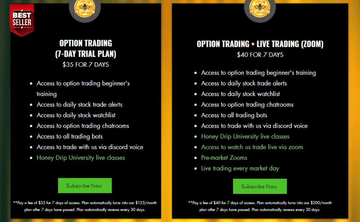 HDT options trading