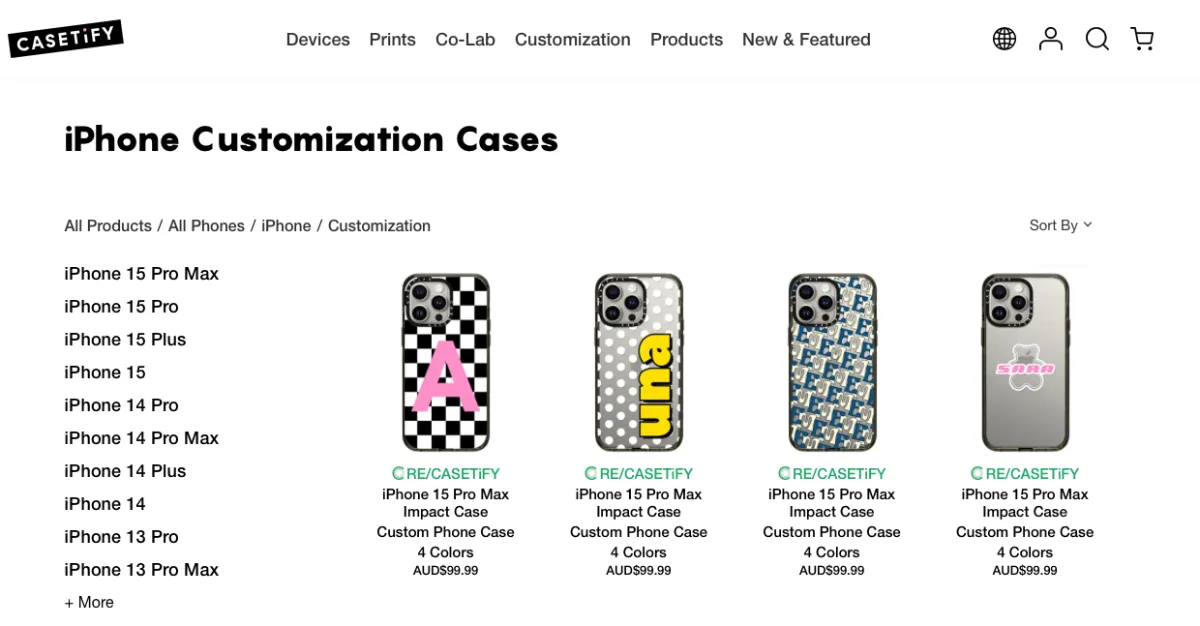 phone cases ecommerce