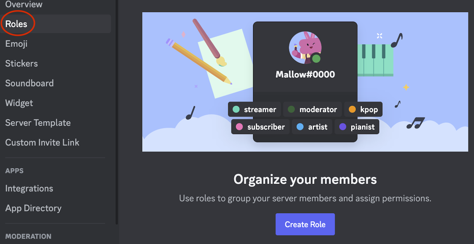Roles in discord group