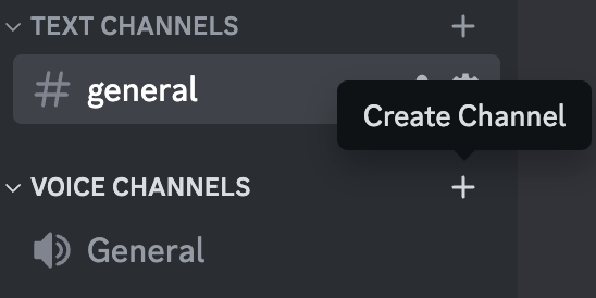 setting up channels discord