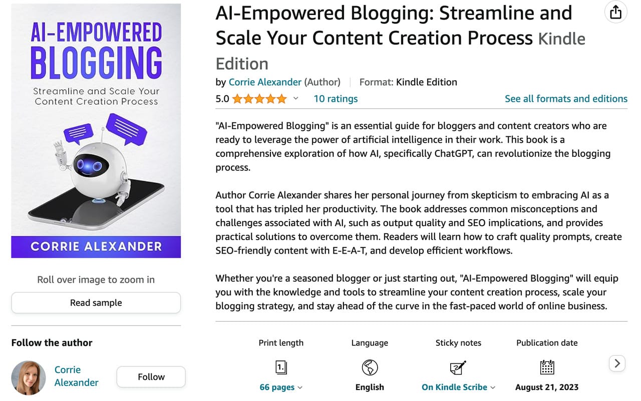 ai powered blogging ebook