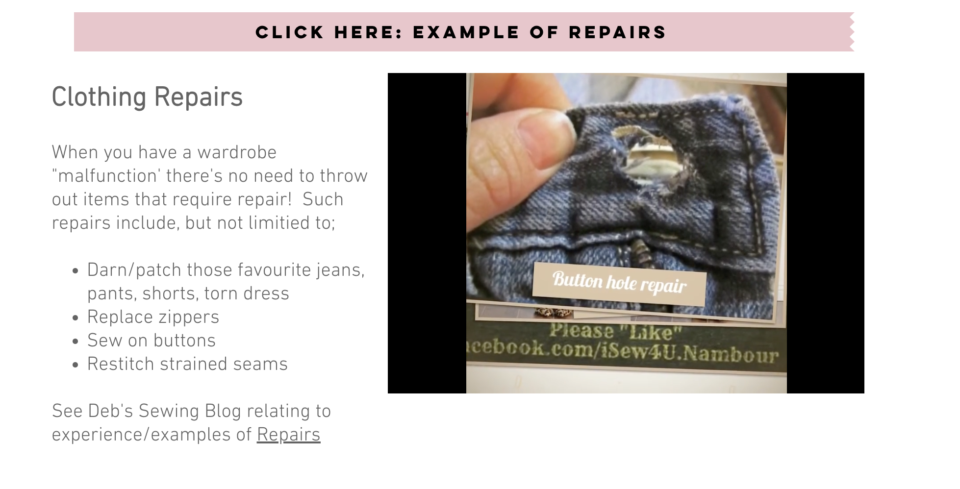 clothing repairs