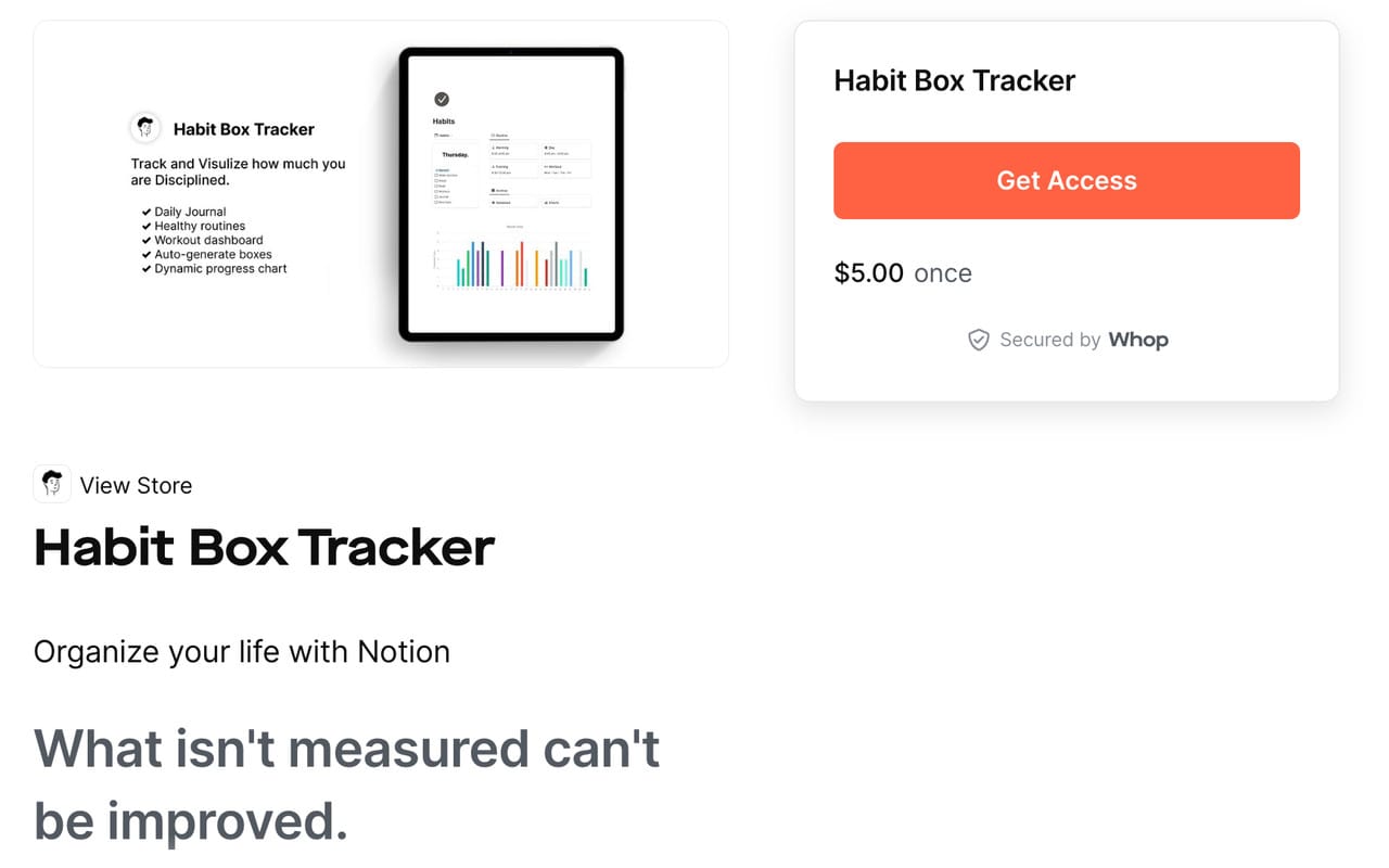 habit box tracker