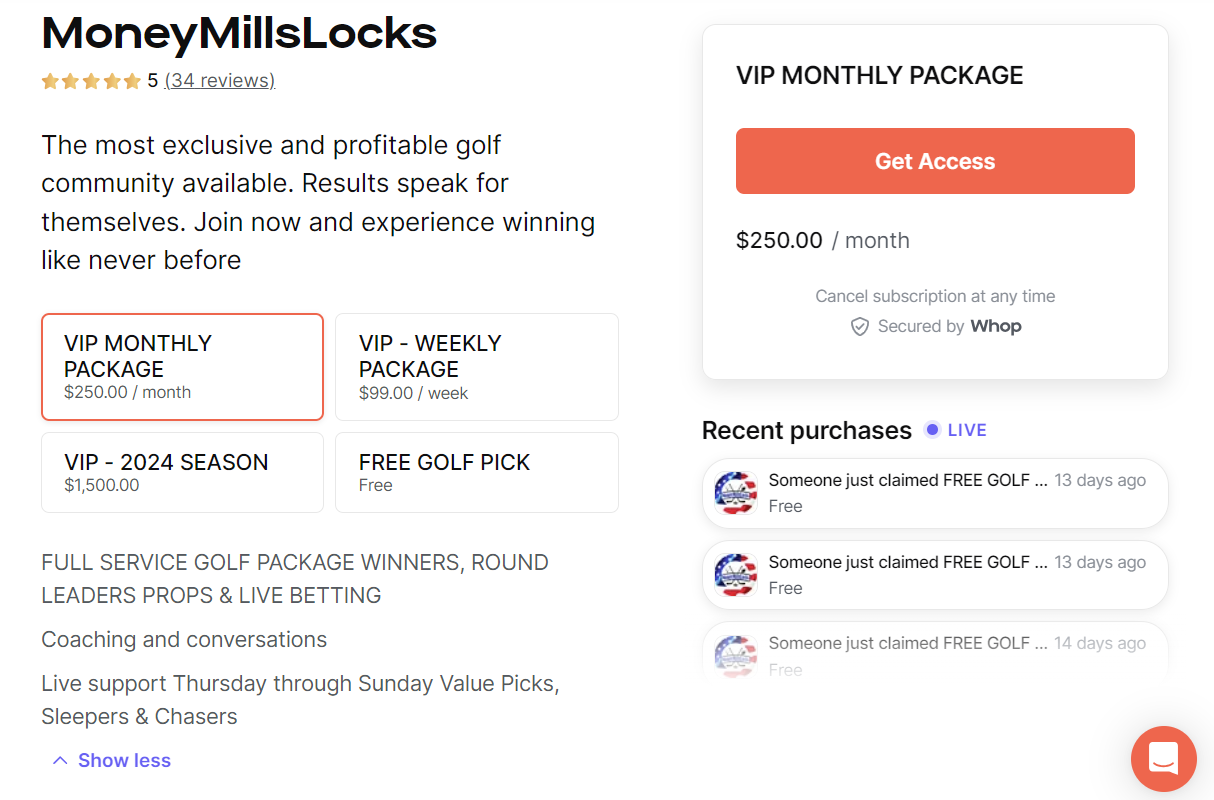 moneymills packages