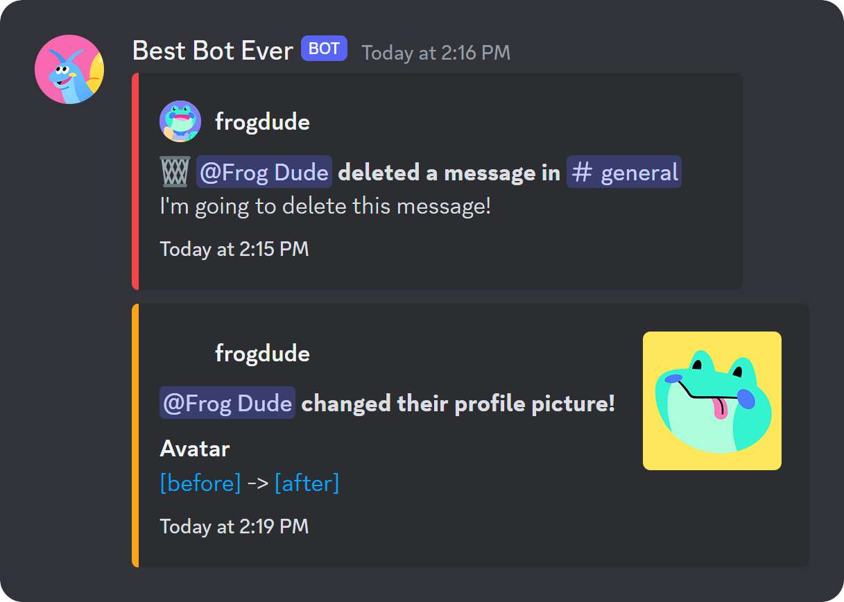 discord modlog