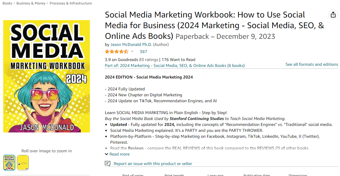 social media marketing workbook