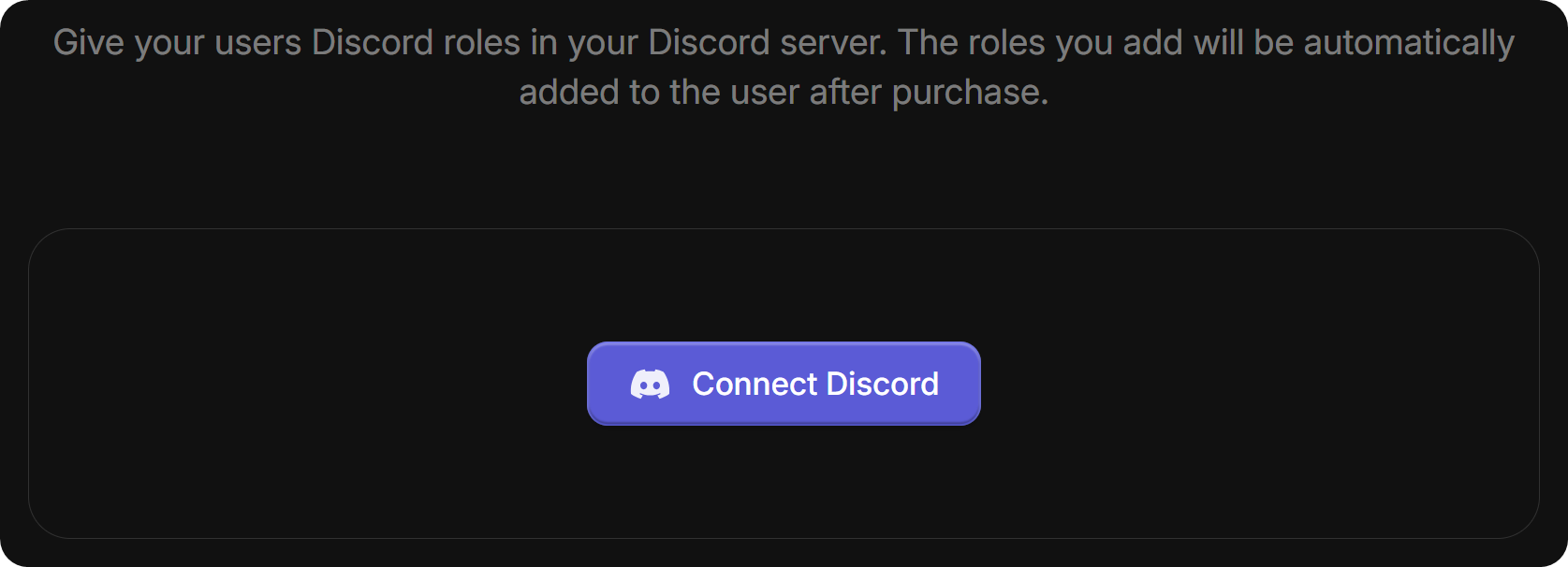 The Discord connection request of the Discord app on the Whop Hub