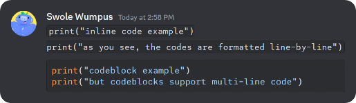 discord code block