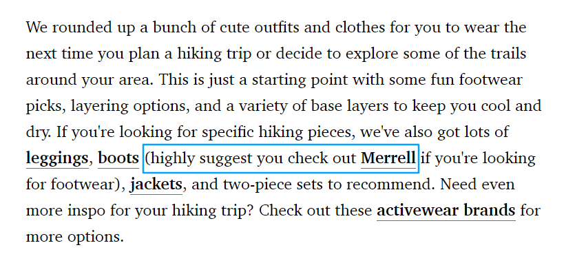 hiking outfits article online