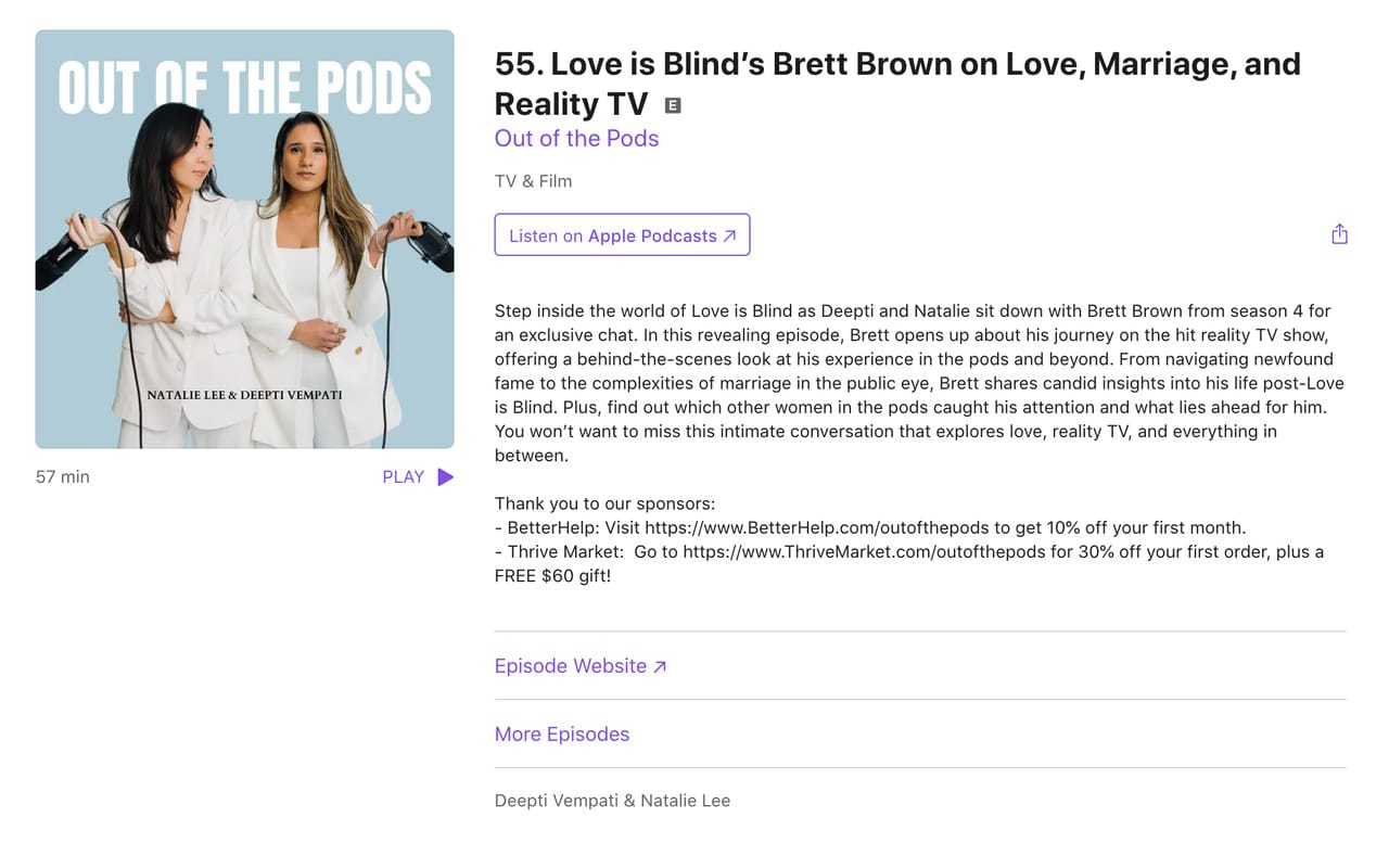 love is blind podcast