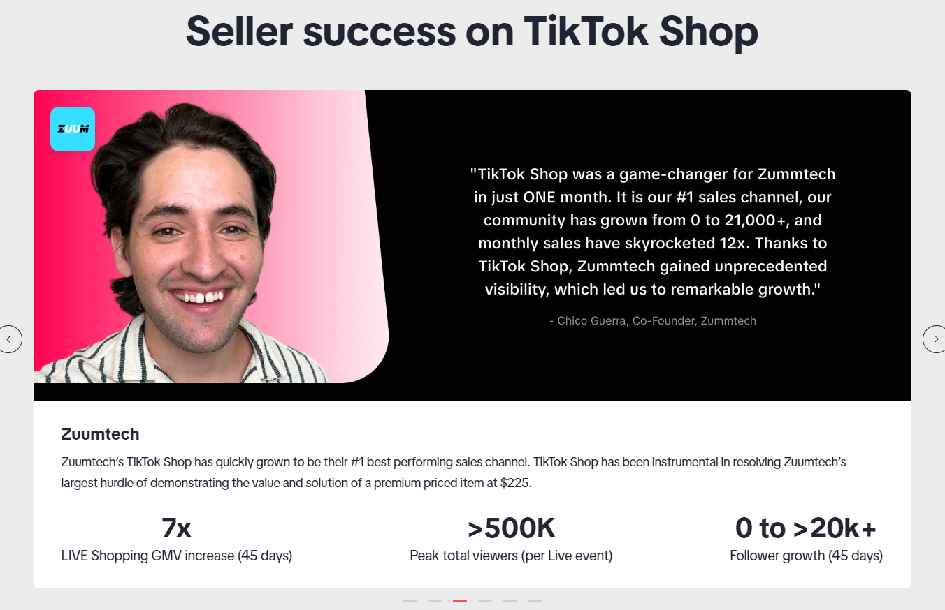 seller success tiktok shop