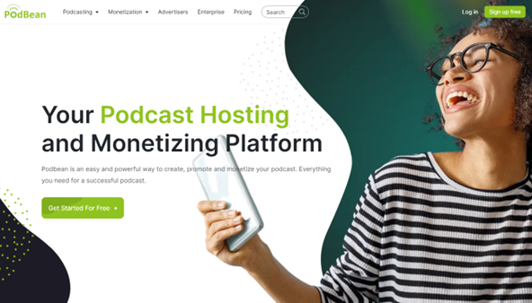 Podbean for hosting podcasts