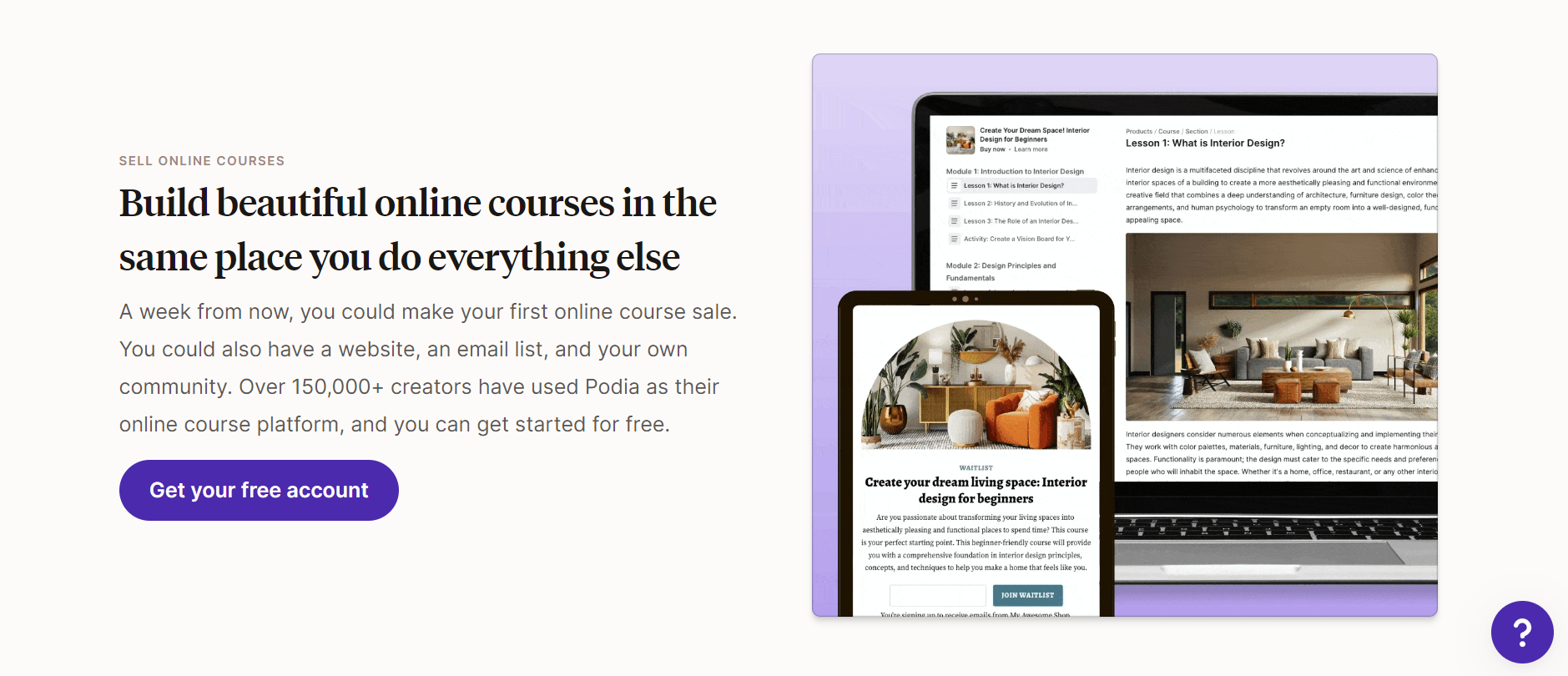 Podia online courses
