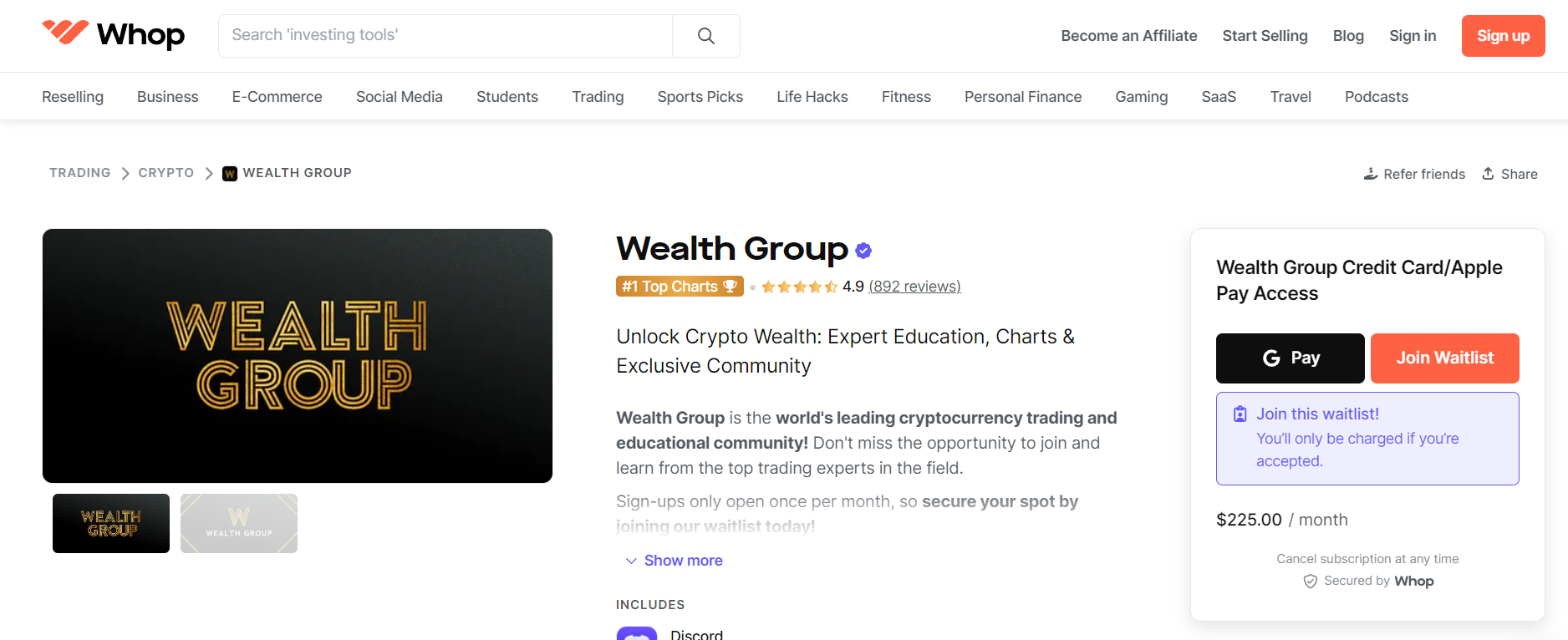 Wealth group