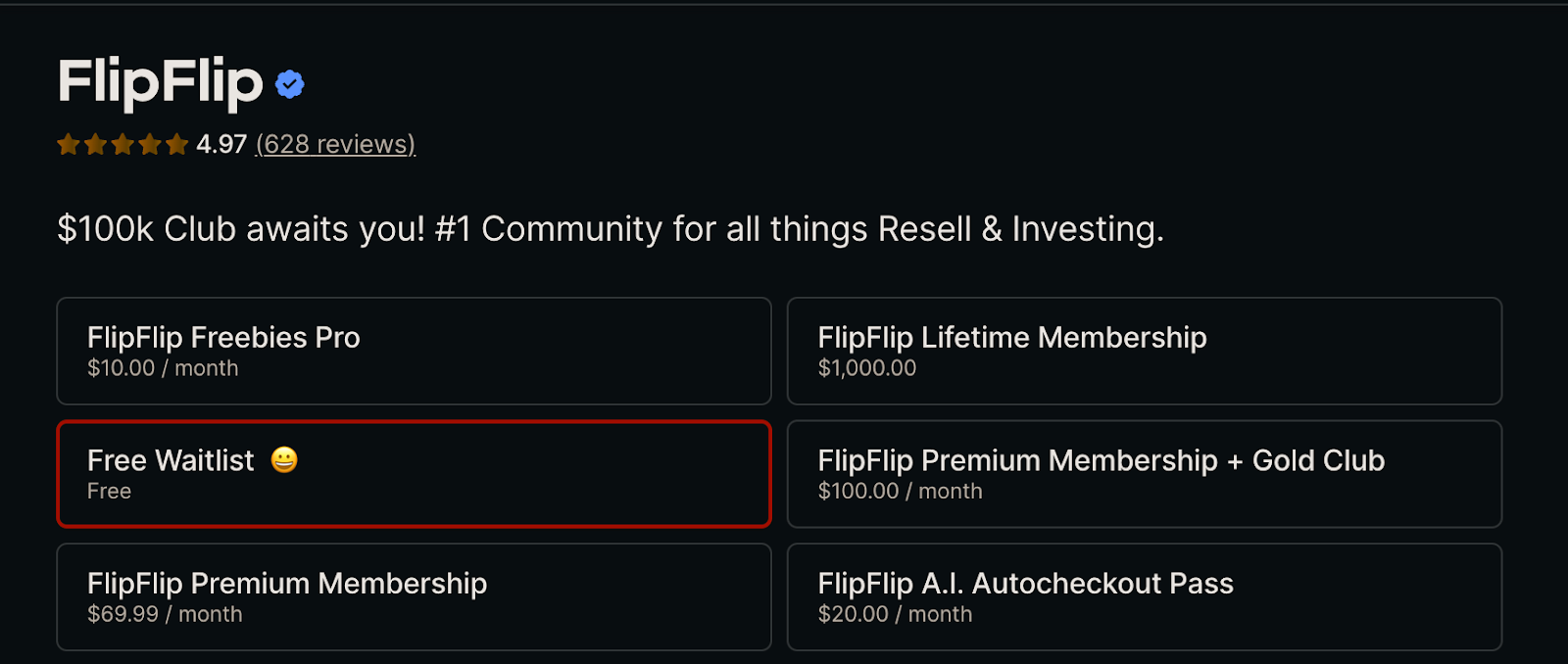flipflip memberships