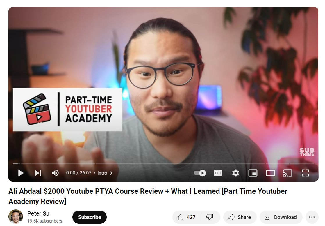 ali abdaal youtube academy