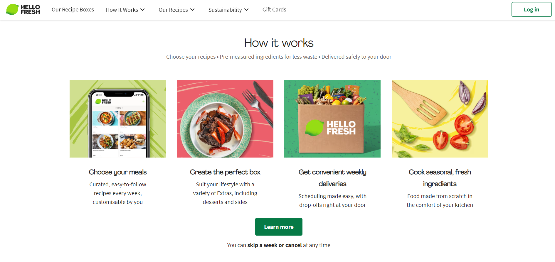 becst eocmmerce hellofresh