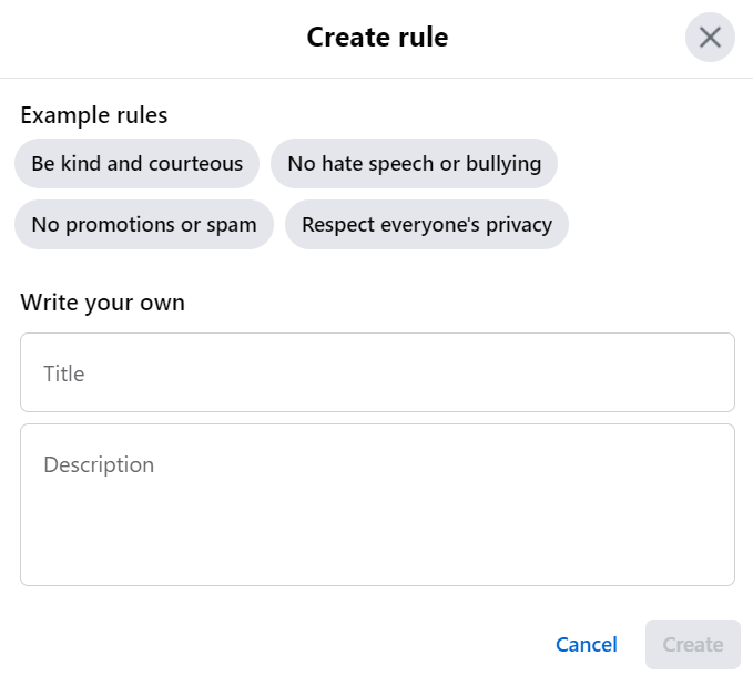 create group rule