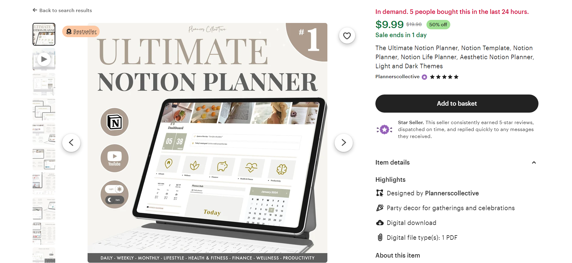 ultimate notion planner