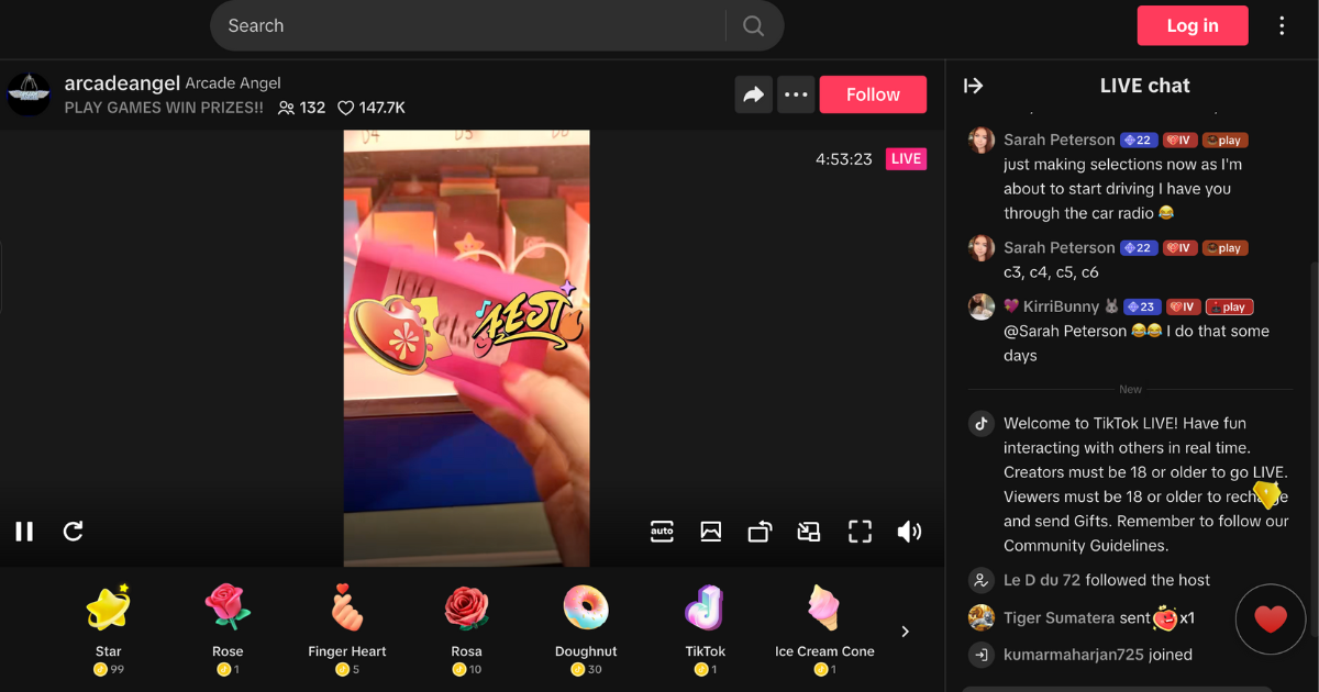 Using TikTok Live