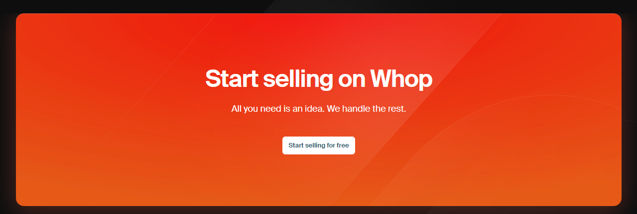 sell with whop