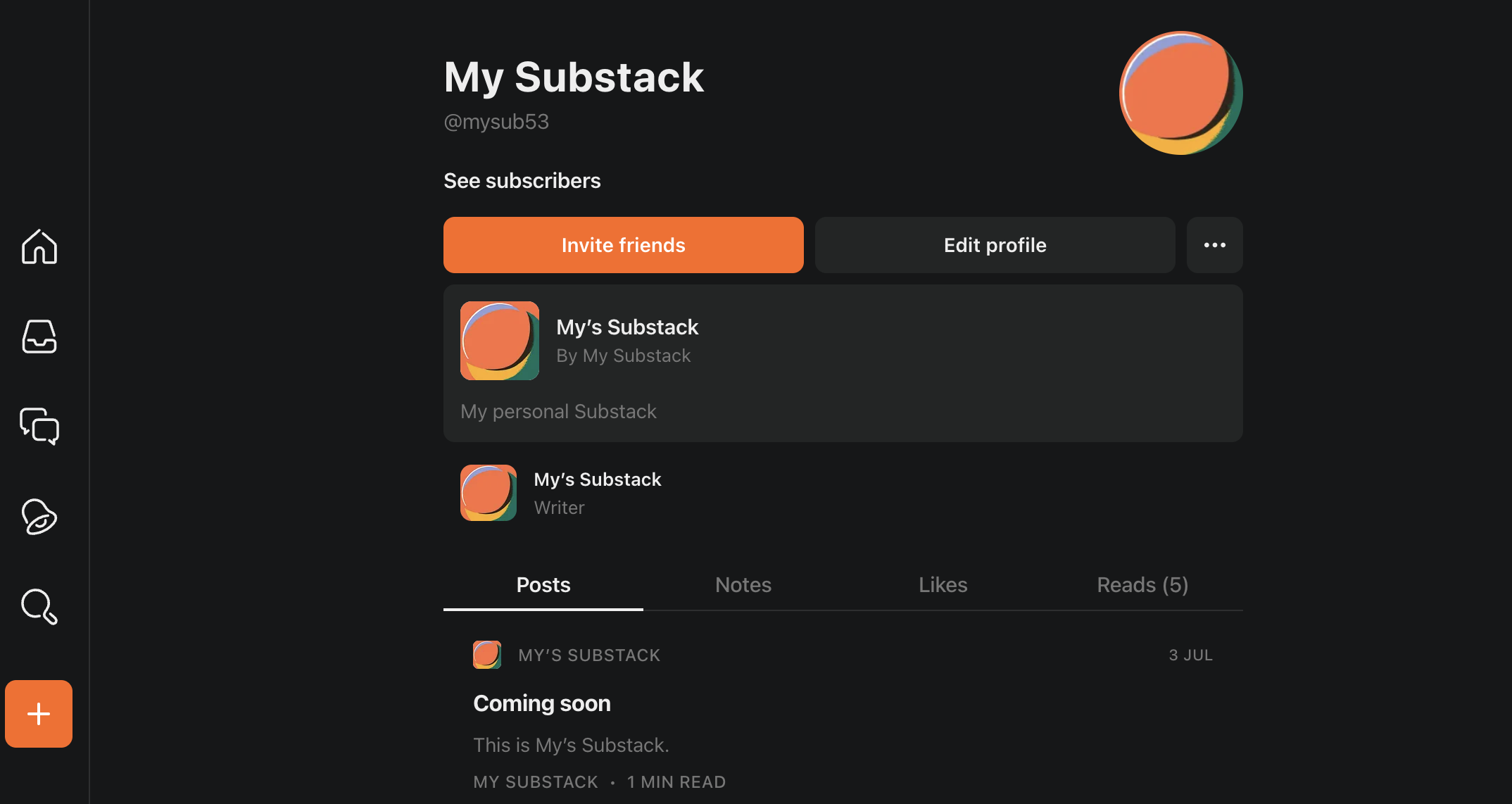 substack profile