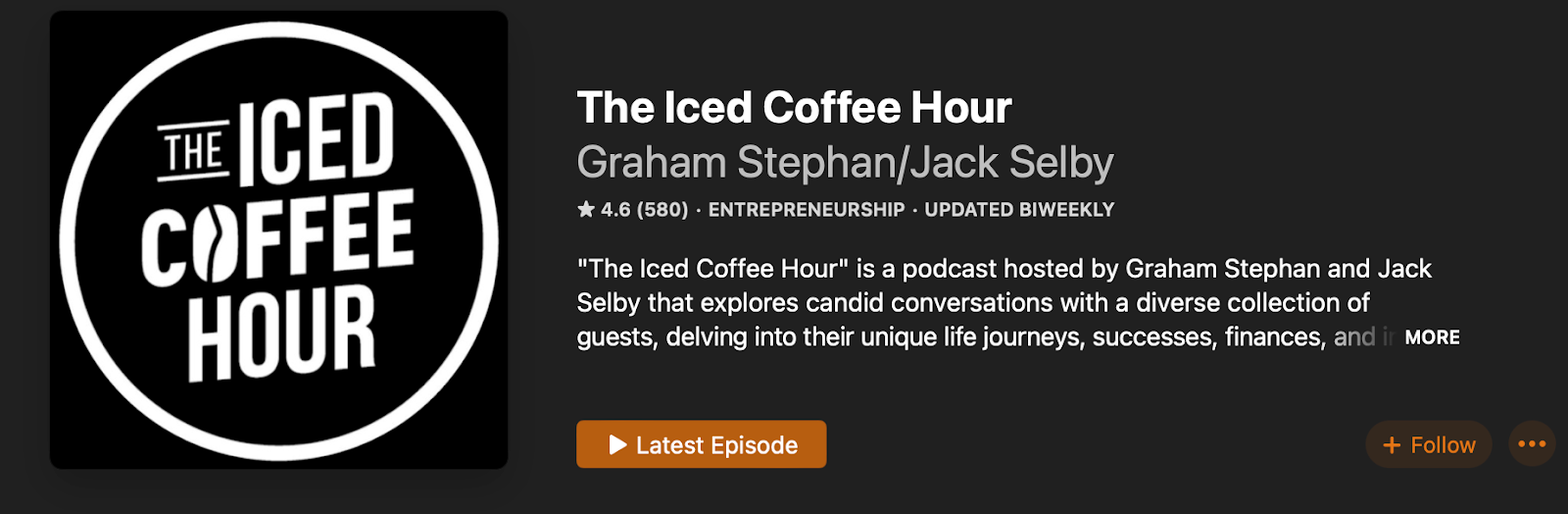 the iced coffee hour