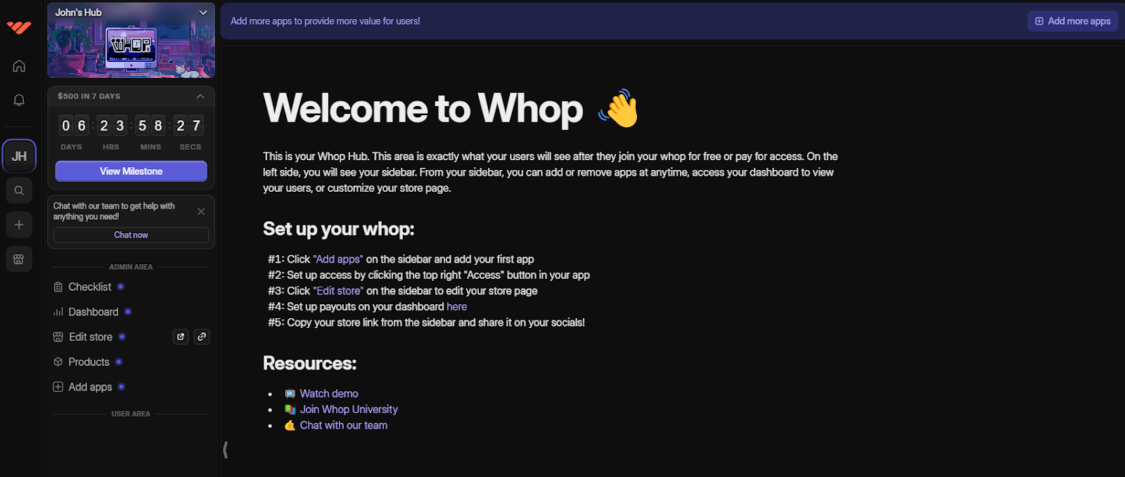 welcome to whop