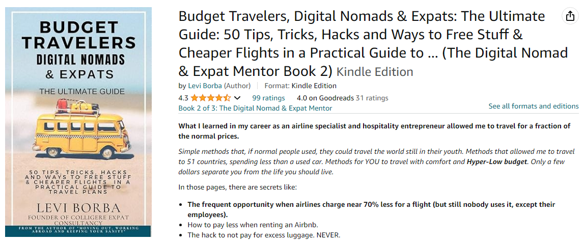 Budget Travelers, Digital Nomads & Expats: The Ultimate Guide by Levi Borba 