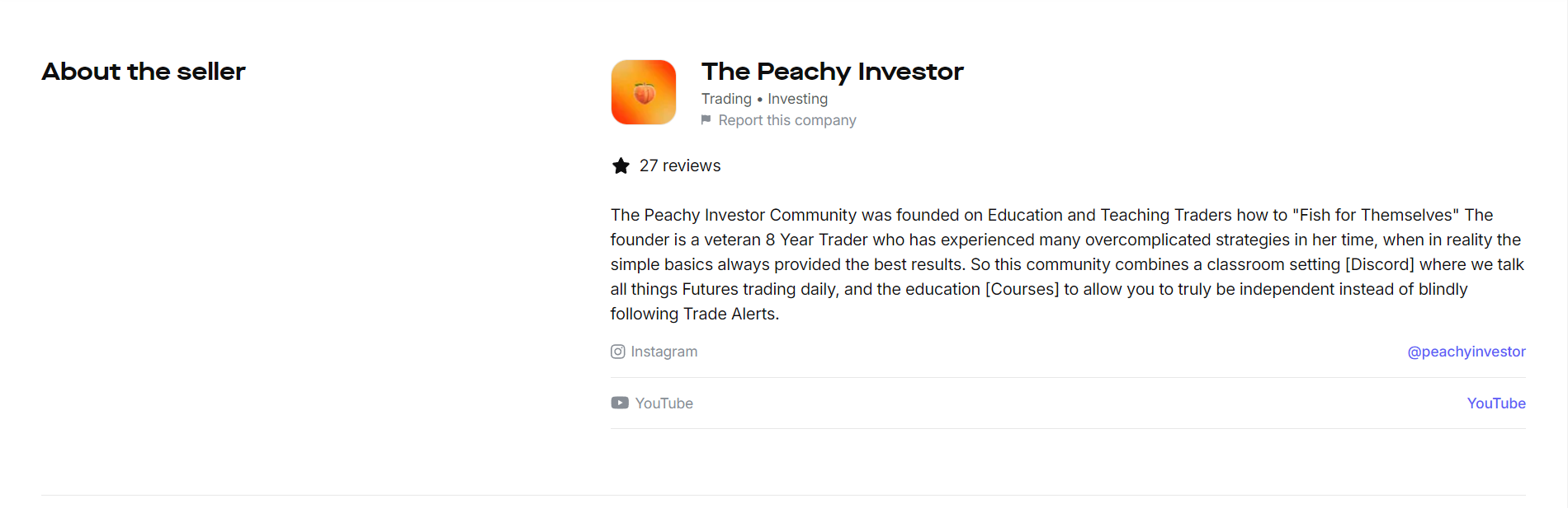 The Peachy Investor USP