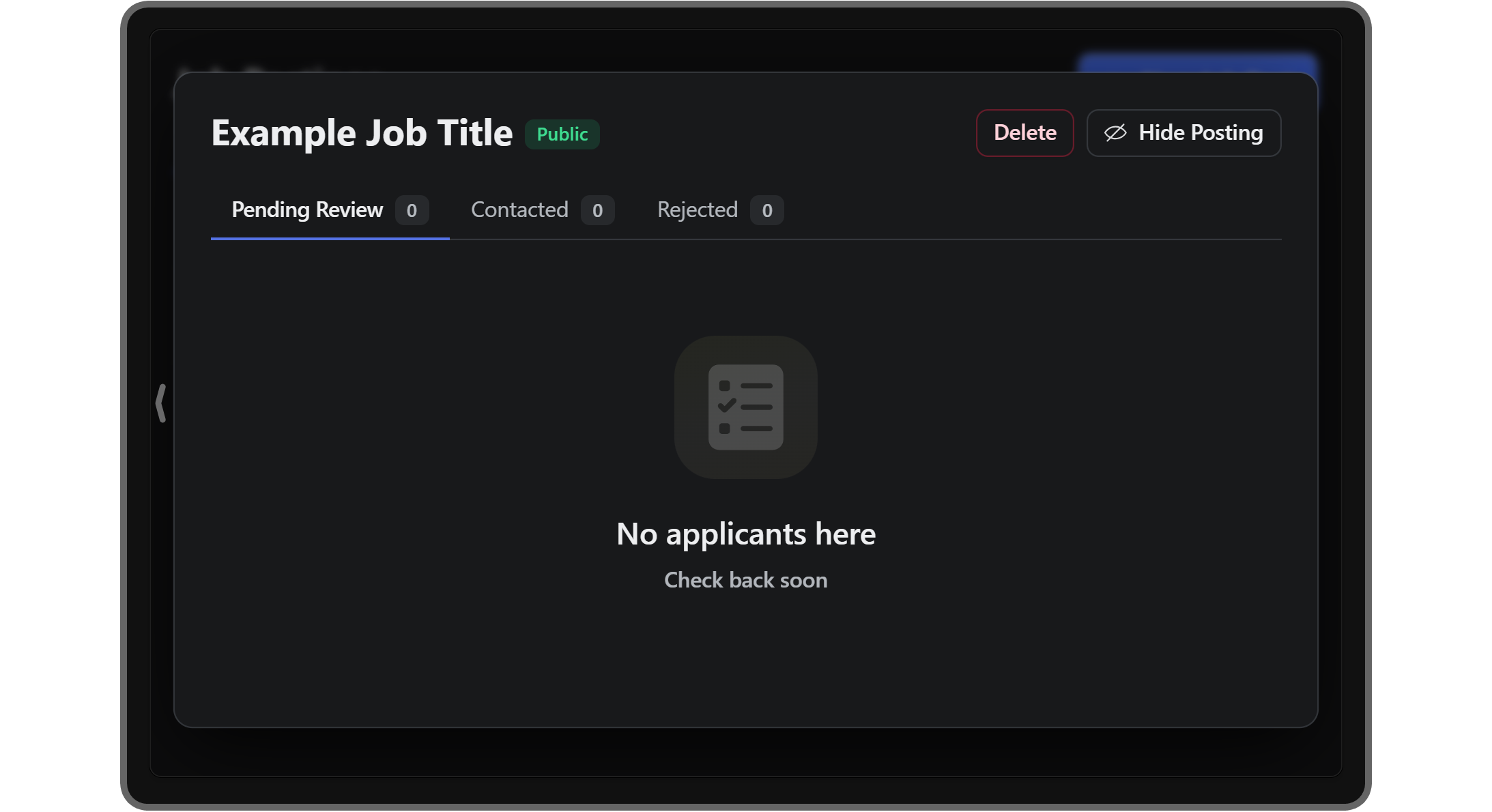 The Set up section of the Job Board app on Whop