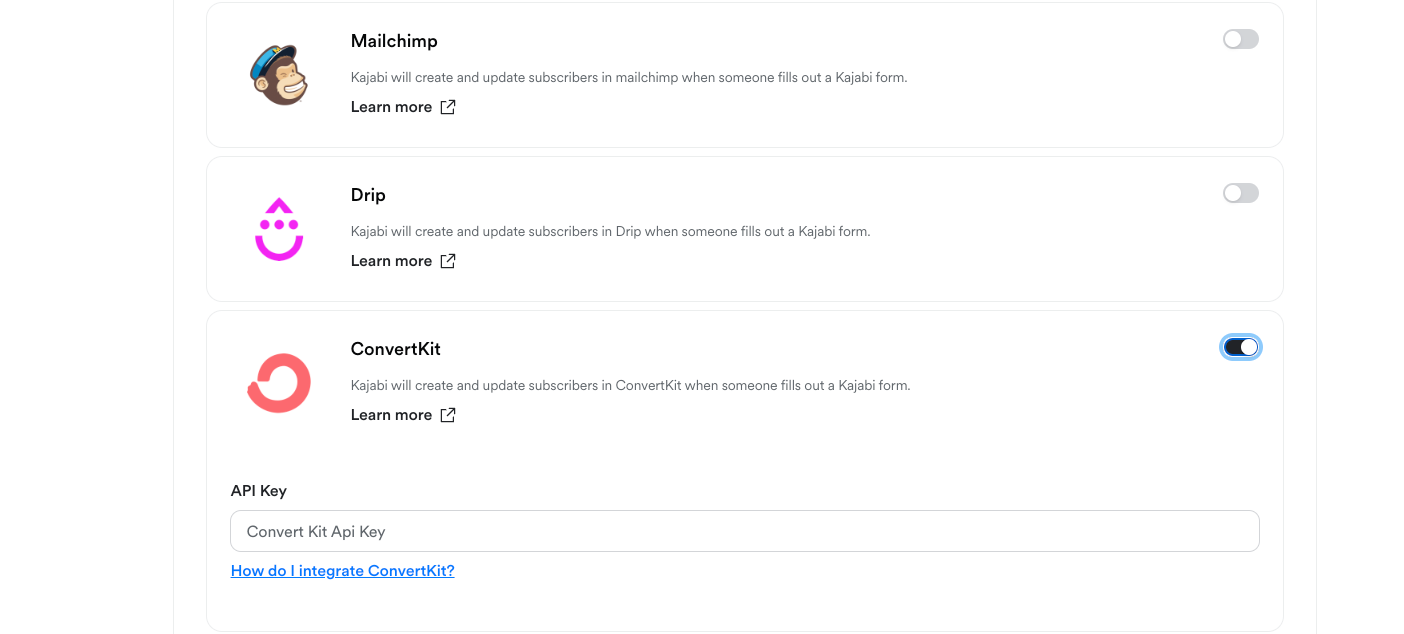 Kajabi integrations