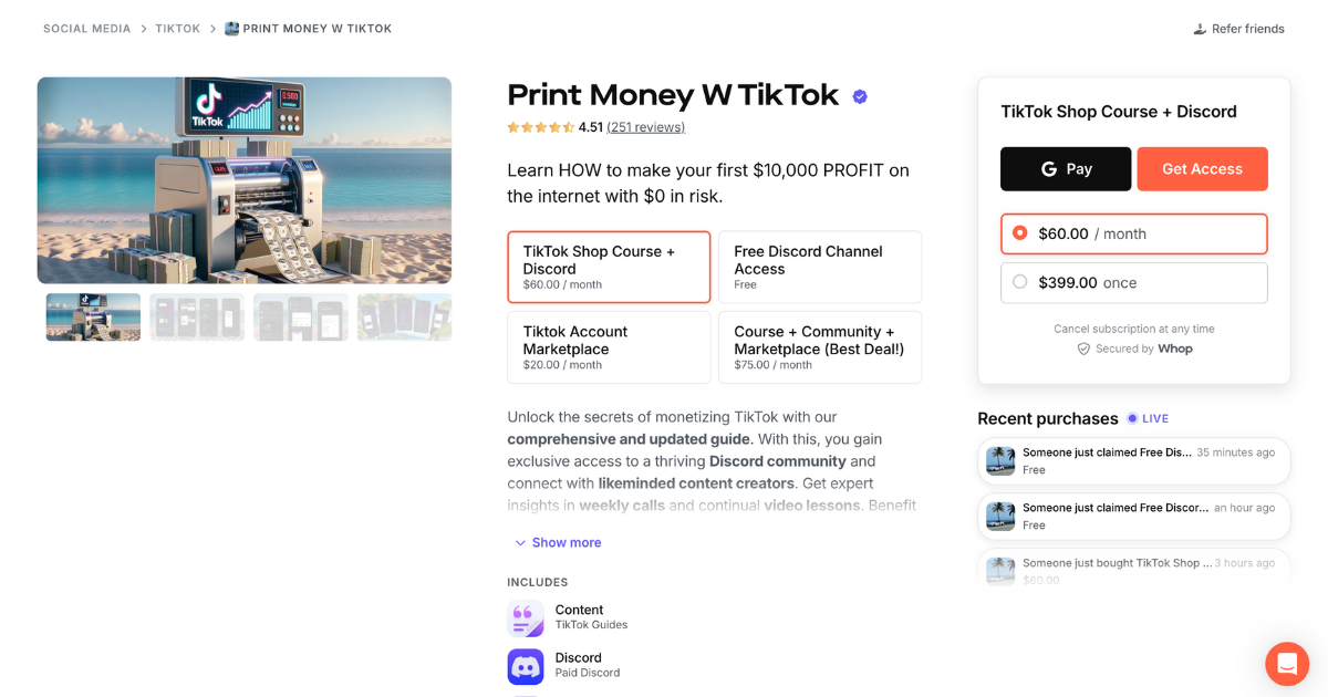 Print Money W TikTok