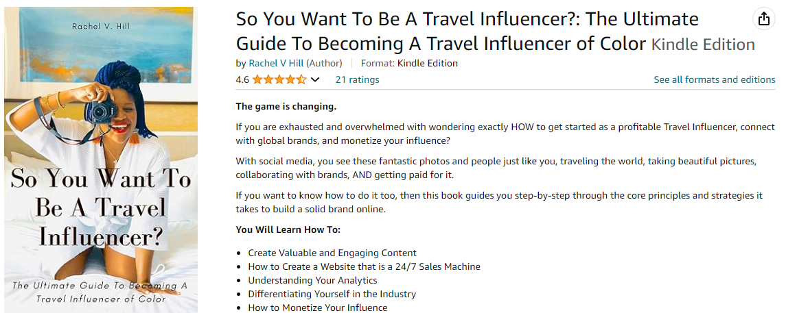 So You Want To Be A Travel Influencer? by Rachel V Hill