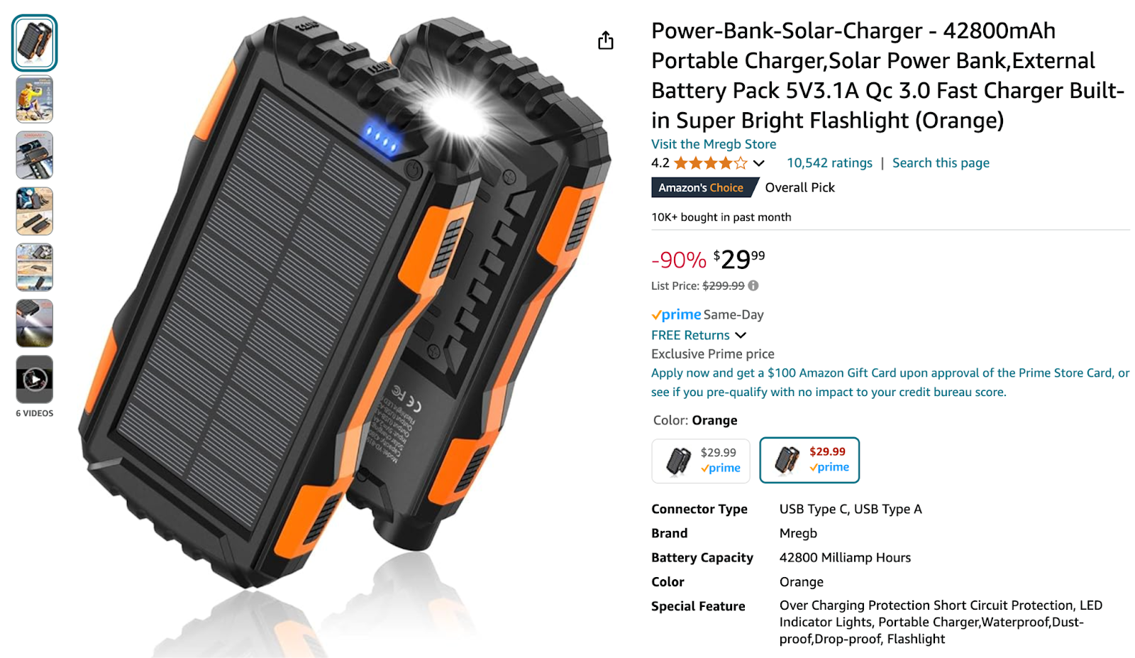 Solar chargers