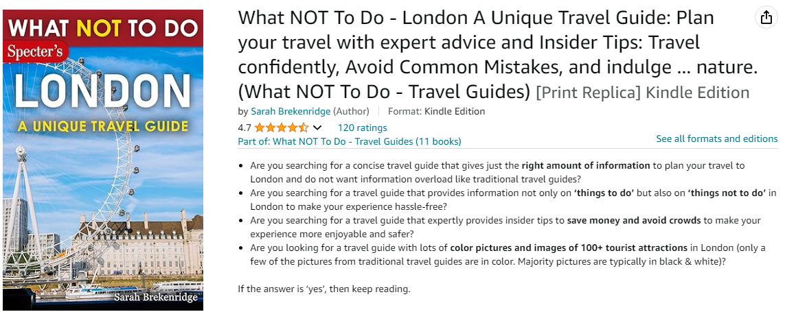 Specter's What NOT To Do Travel Guides 