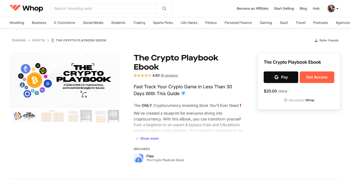 The Crypto Playbook Whop Ebook