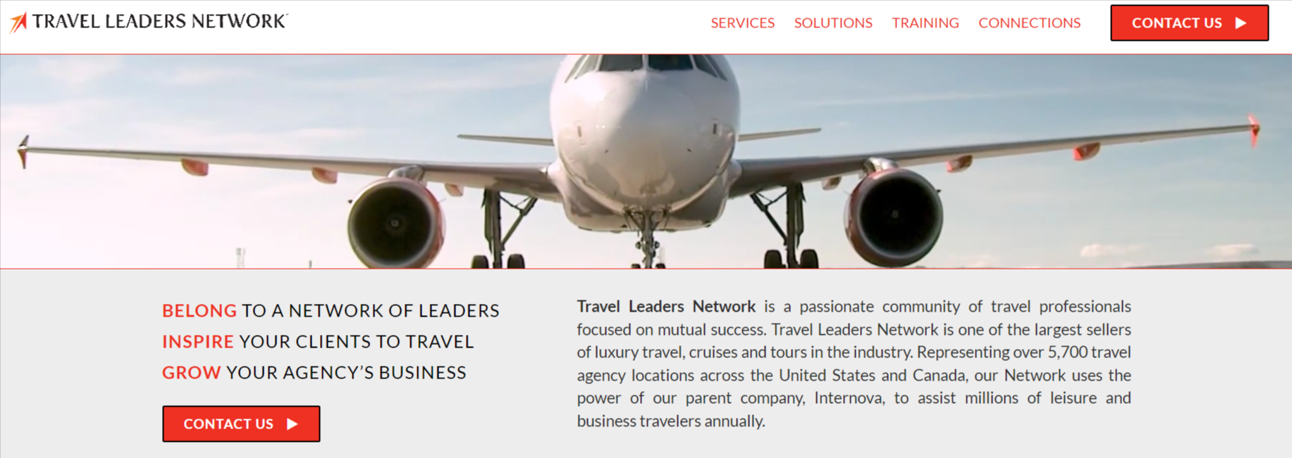 travel agent website