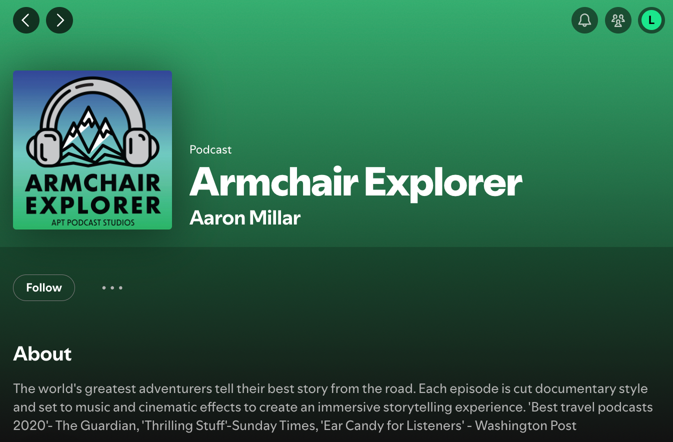 armchair explorer podcast