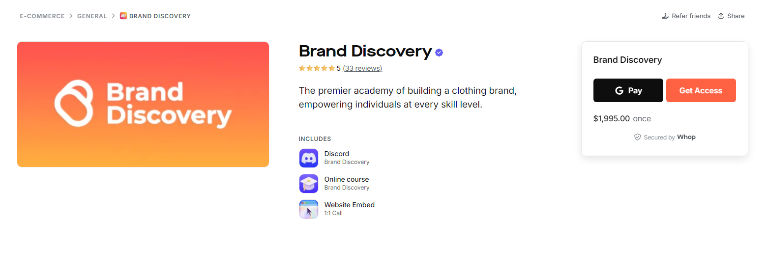 brand discovery