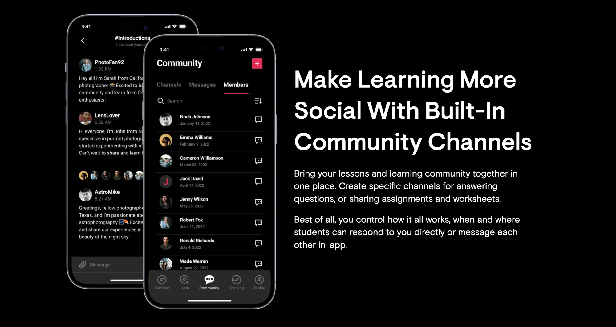 community for course