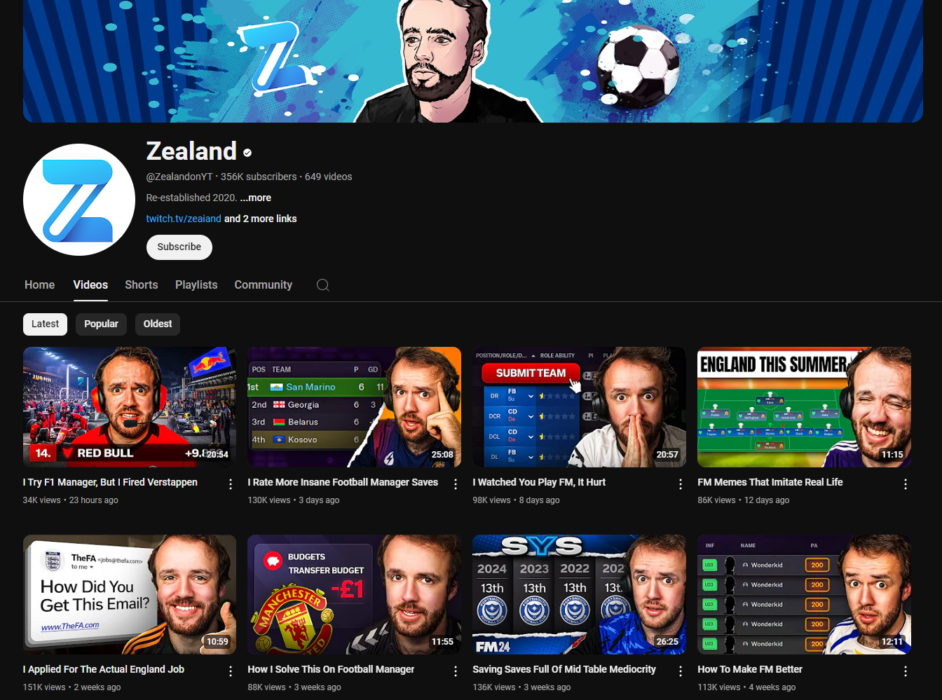 football manager youtube