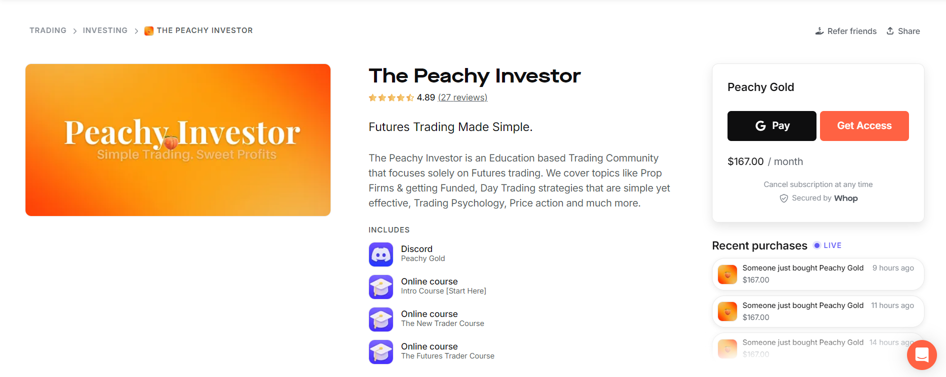 peachy investor